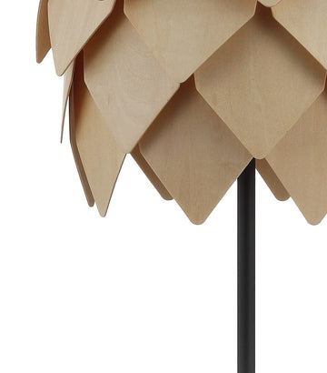 Simon 20.5" Pinecone Wood/Metal LED Table Lamp - JONATHAN Y